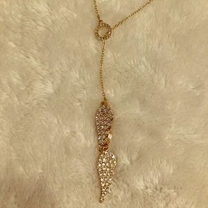 Gold Victoria’s Secret Angel Necklace